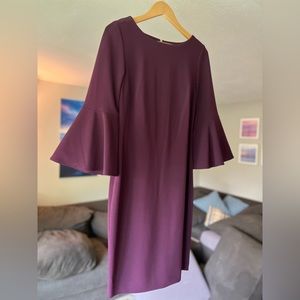 Calvin Klein Bell Sleeved Dress